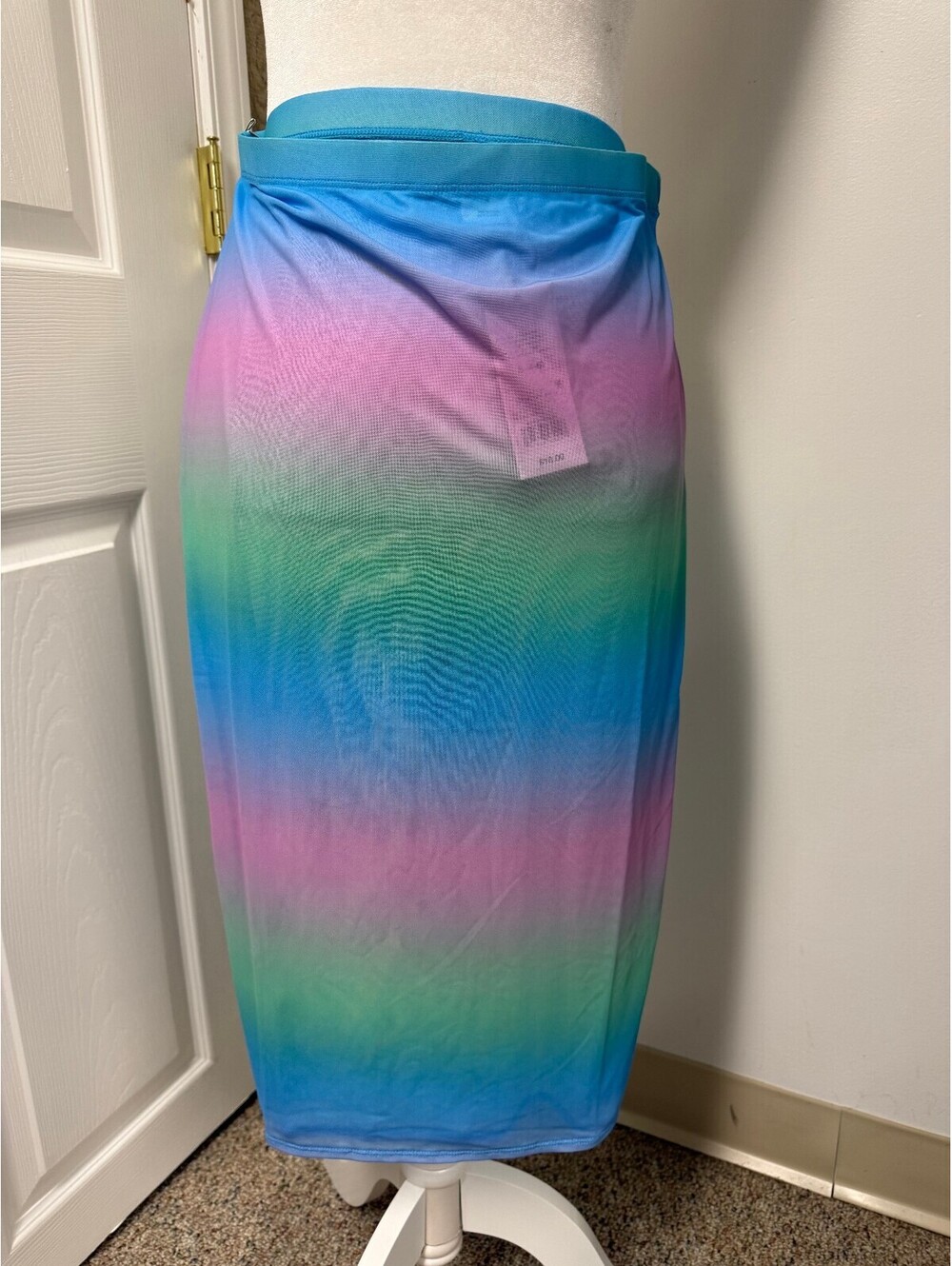 Wild Fable Blue Ombre Midi CoverUp Swim Skirt Size M with Tags